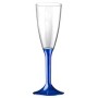 SET 6 FLUTE + GAMBO AZZURRO