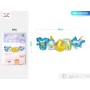 SET PALLONCINI MYLAR BAMBINO BLU 27X96.5