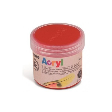 COLORI TEMP. ACR. 50GR CMP ROSSO CAR. 310
