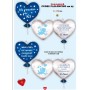 CUORE 25CM CON PALLONCINO