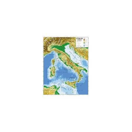 CARTINA GEOGRAFICA ITALIA 100X140