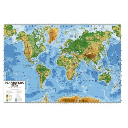 CARTA GEOGRAFICA 100X140 PLANISFERO