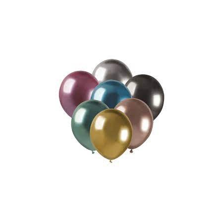50 PALLONCINI GLOSSY 5 POLLICI ASSORTITI