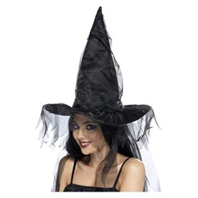 CAPPELLO STREGA C/VELO TULLE