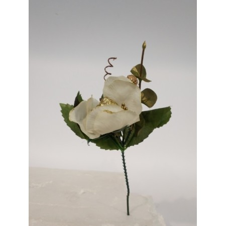 FIORI GAMBO CORTO BIANCO