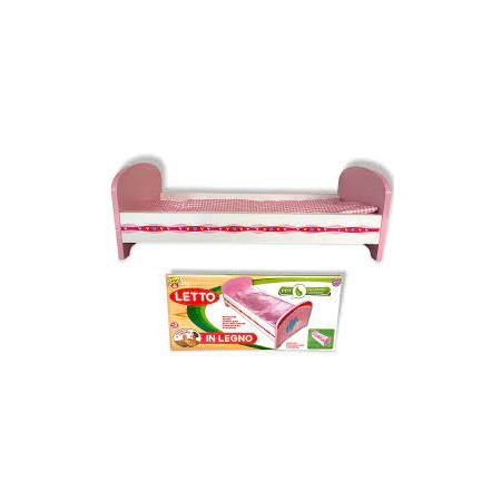 LETTO IN LEGNO PER BAMBOLE
