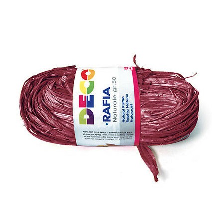 RAFIA PACCHETTO 50GR BORDEAUX