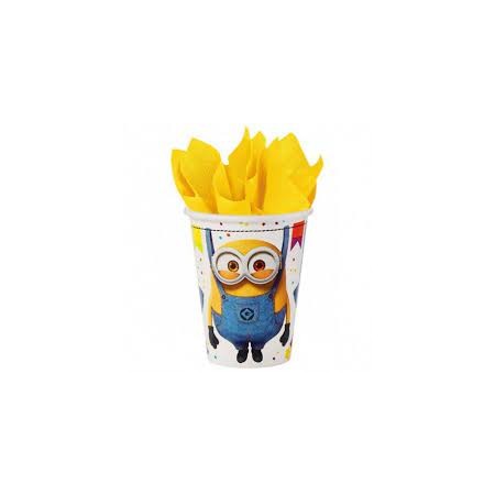 8 BICCHIERI MINIONS