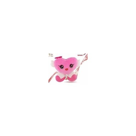 CUORE CON PIEDI ROSA CM.55