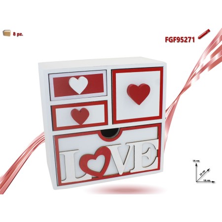 MOBILETTO 4 CASSETTI LOVE