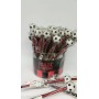 MATITA C/TOPPER ROSSONERI X 48