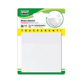POST-IT TRASPARENTE 76X76 50 FG LEBEZ