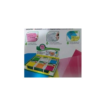 ESP. POST-IT TRASPARENTI LEBEZ PZ.72