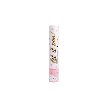 CANNONE SPARACORIANDOLI 28 CM ROSA