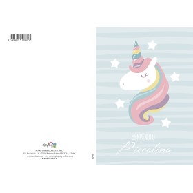 BIGLIETTI MARPIMAR NASCITA AZZURRO C/GLITTER