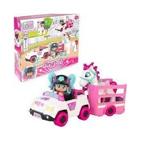 PINYPON CAVALLO CON VEICOLO E RIMORCHIO
