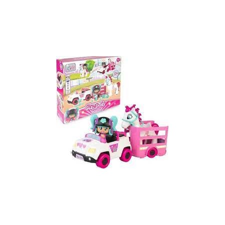 PINYPON CAVALLO CON VEICOLO E RIMORCHIO