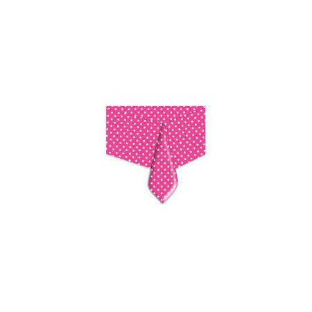 TOVAGLIE PLASTICA 140X270 POIS FUXIA