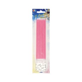 CANDELINE E SUPPORTO ROSA