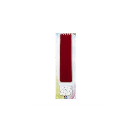 CANDELINE E SUPPORTO ROSSO