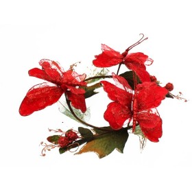 FUORIPORTA 3 FARFALLE ROSSO