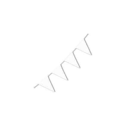 FESTONI BANDIERINE 20X30 10 MT BIANCHE