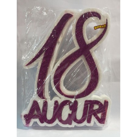AUGURI 18 FUCSIA.