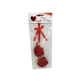 APPENDINO CON 2 CUORI IN POLISTEROLO CM.25