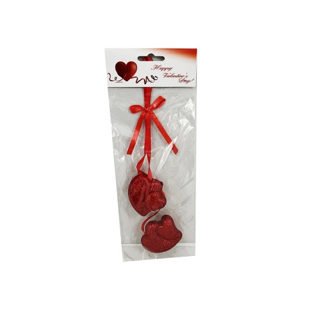 APPENDINO CON 2 CUORI IN POLISTEROLO CM.25