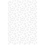 TAPPETO BIANCO CON CUORI ARGENTO 45MTX60CM