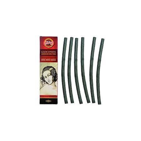 ASTUCCIO 6 CARBONCINI NATURALI MEDI