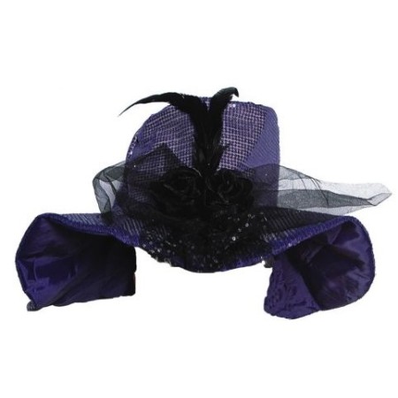 CAPPELLO PAILLET E PIUMA 46X46X14