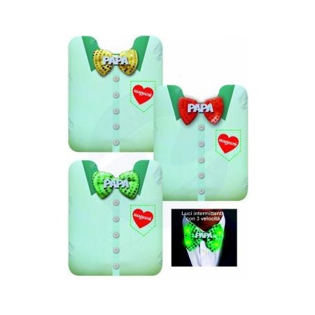 CUSCINI CAMICIA C/PAPILLON LED FESTA DEL PAPA'