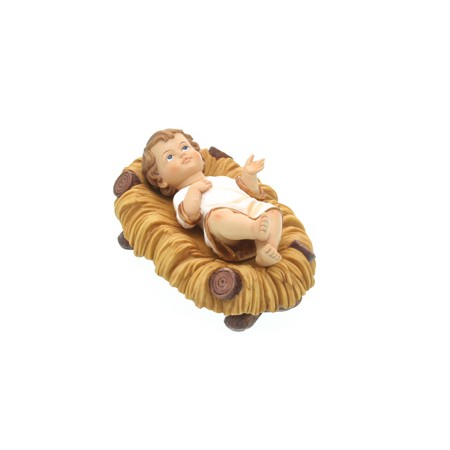 BAMBINO GESU CON MANGIATOIA 19CM