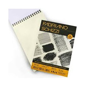 BLOCCHI FABRIANO SCHIZZI SPIRALI 90 GR A4 80 FG