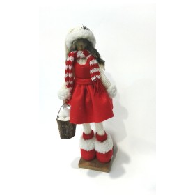 BAMBOLINA DI PELUCHES CESTINO