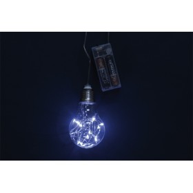 LAMPADINA 10LED BATTERIA BIANCO.