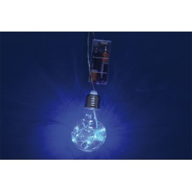 LAMPADINA 10LED BATTERIA BLU