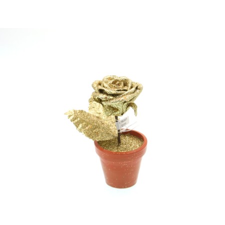 PIANTINA ROSA ORO DIAMETRO 7CM CT24/144