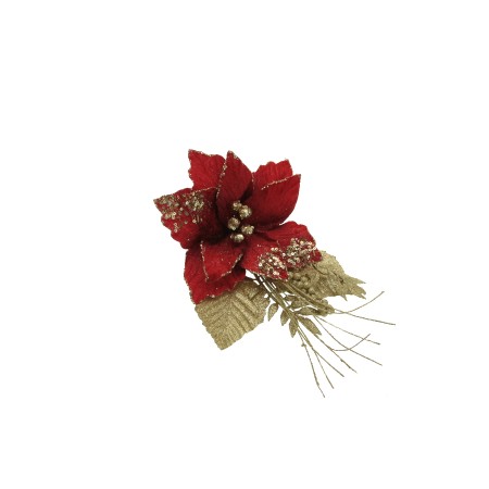 MAGNOLIA C/CLIP L.27CM ROSSA