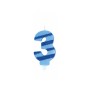 CANDELE GLITTER AZZURRE N. 3