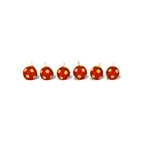 CANDELINE PALLONE CALCIO ROSSO.