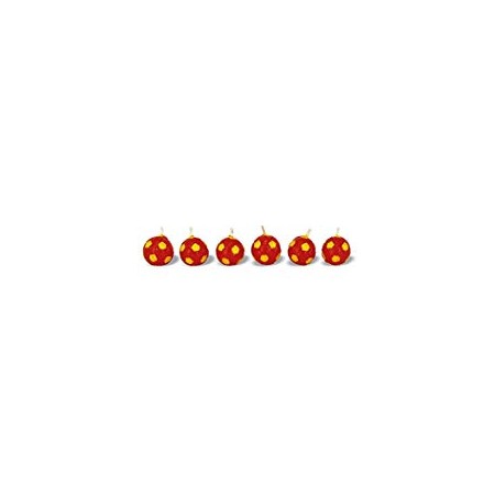 CANDELINE PALLONE CALCIO ROSSO.