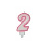 CANDELE CM 8 ROSA/BIANCA N2