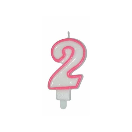 CANDELE CM 8 ROSA/BIANCA N2