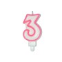 CANDELE CM 8 ROSA/BIANCA N3