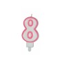 CANDELE CM 8 ROSA/BIANCA N8
