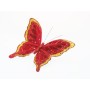 FARFALLA ALI DRITTE ROSSA 20X17CM.