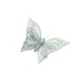 FARFALLA ARGENTO CON CLIP 14CM