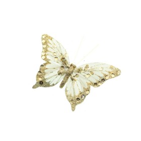 FARFALLA ORO CON CLIP 16CM